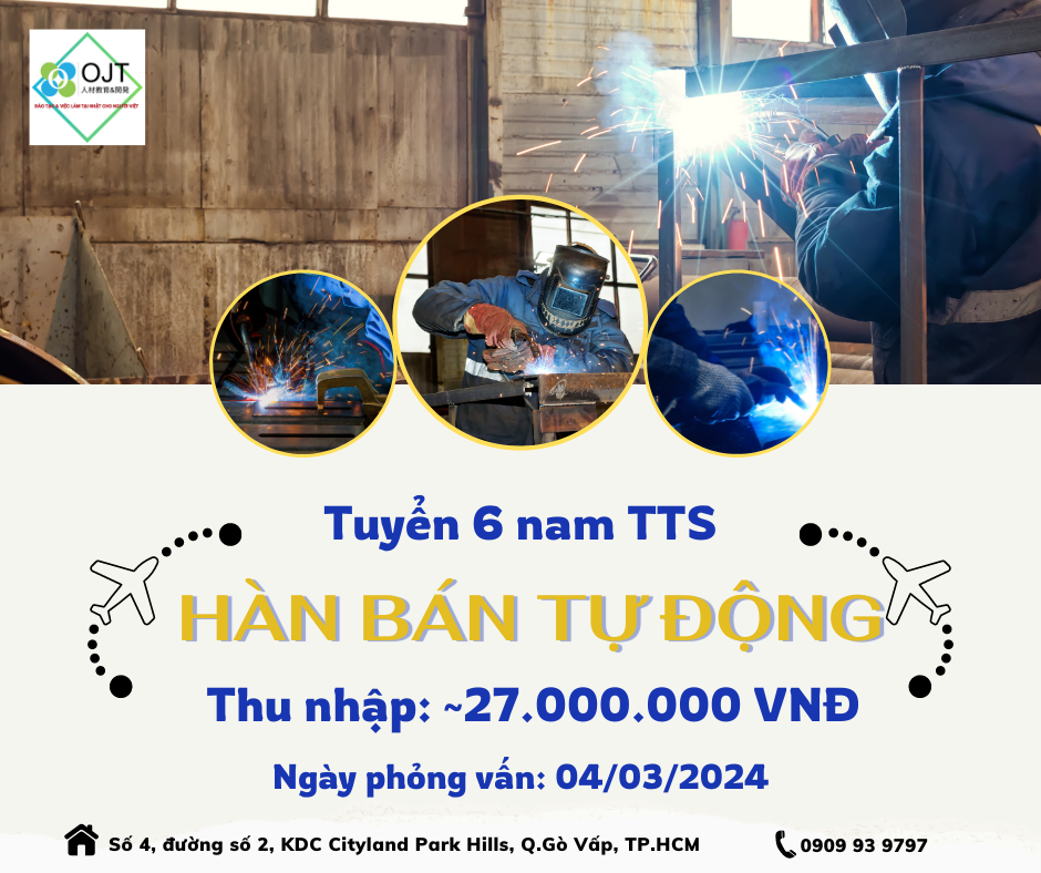 TUYỂN 06 NAM THỰC TẬP SINH HÀN BÁN TỰ ĐỘNG