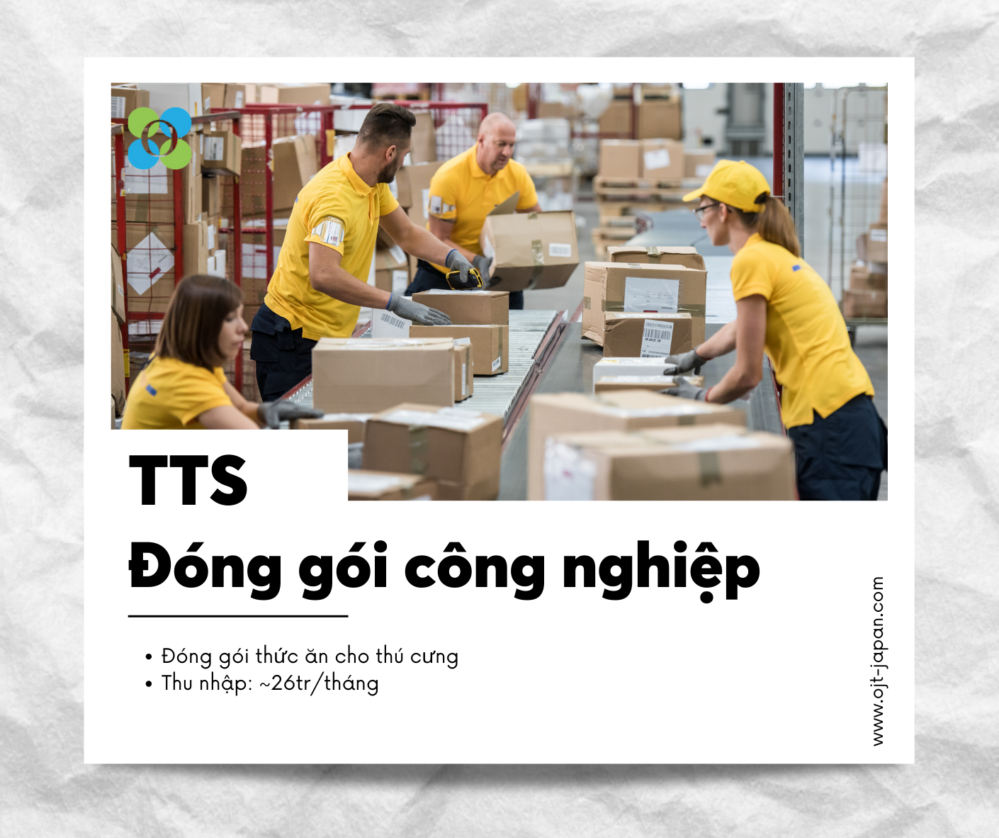 TUYỂN 03 NỮ THỰC TẬP SINH ĐÓNG GÓI CÔNG NGHIỆP