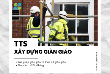 TUYỂN 03 NAM THỰC TẬP SINH XÂY DỰNG GIÀN GIÁO