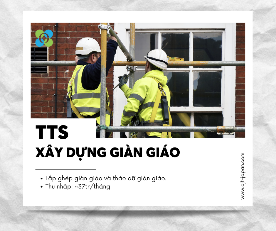 TUYỂN 03 NAM THỰC TẬP SINH XÂY DỰNG GIÀN GIÁO